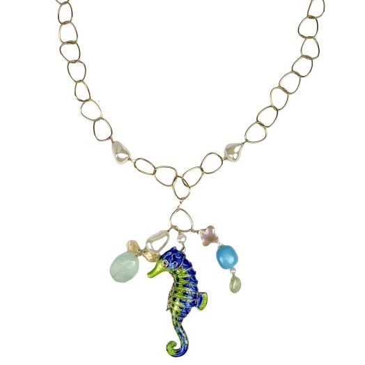 O'Connell's Seahorse Chain Pendant Necklace - Gold (64803)