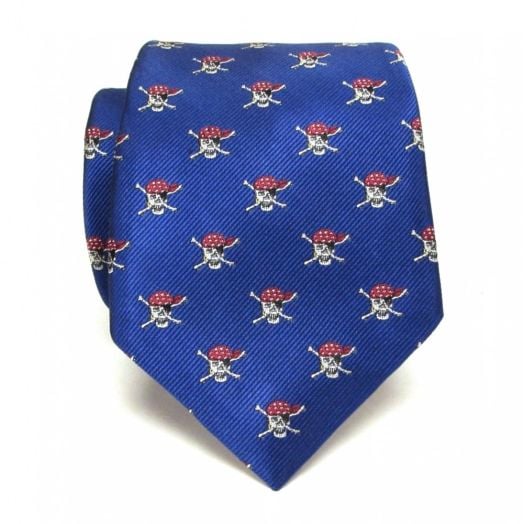 O'Connell's Silk Club Tie - Pirate - Blue (83999)