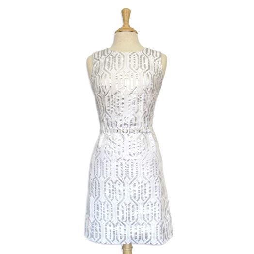Lesley Evers Juliette Dress - Silver Twist (1302-213)