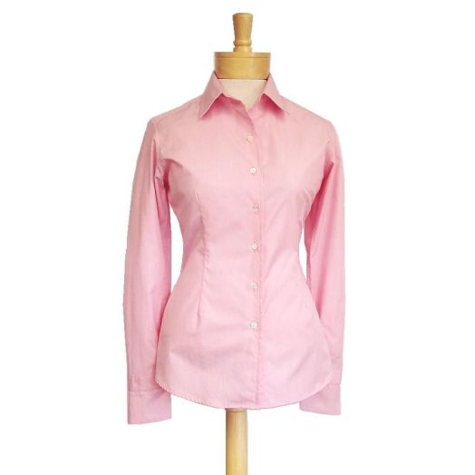 O'Connell's Women's Cotton End-on-End Shirt - Pink