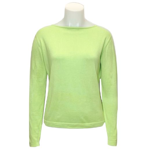 O'Connell's Women's Pima Cotton Boatneck Top - Pistachio (3604)