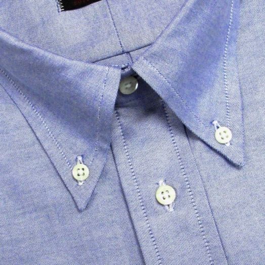 O'C Unlined & Unfused Oxford Cloth Button Down Shirt - Blue