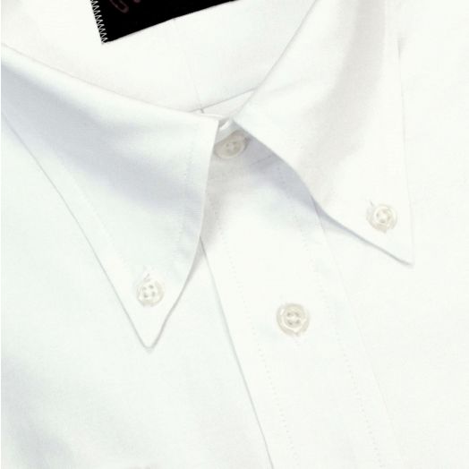 O'C Unlined & Unfused Oxford Cloth Button Down Shirt - White