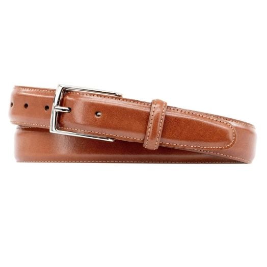 O'Connell's 32mm 2-buckle Calfskin Belt - Maple