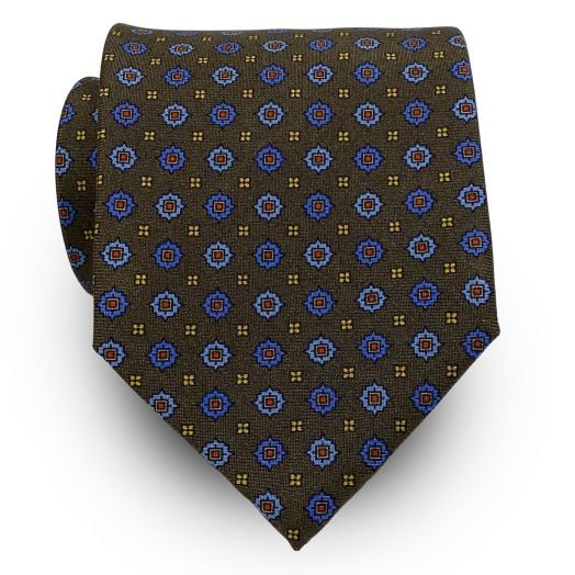O'Connell's 36oz. Silk Necktie - Foulard - Brown (100332)