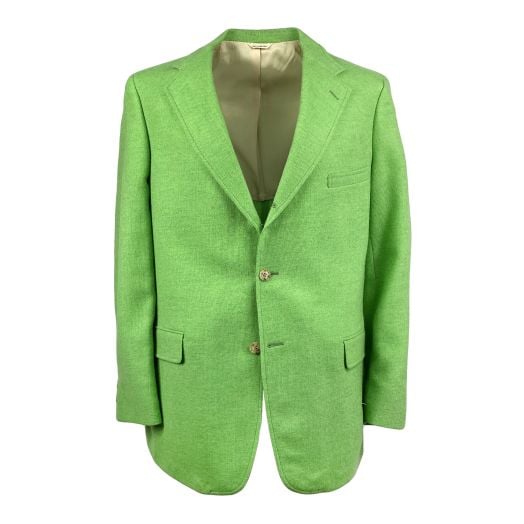 O'Connell's 8 ounce Shetland Sport Coat - Lime (horn buttons)