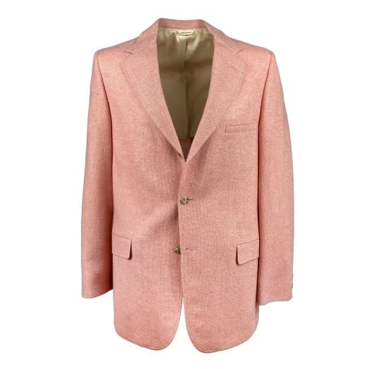 O'Connell's 8 ounce Shetland Sport Coat - Pink (horn buttons)