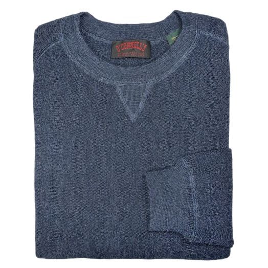 O'Connell's Alpaca Crewneck Sweater - Denim Heather