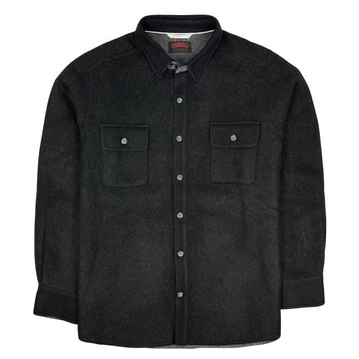 O'Connell's Alpaca Shirt Jacket - Black