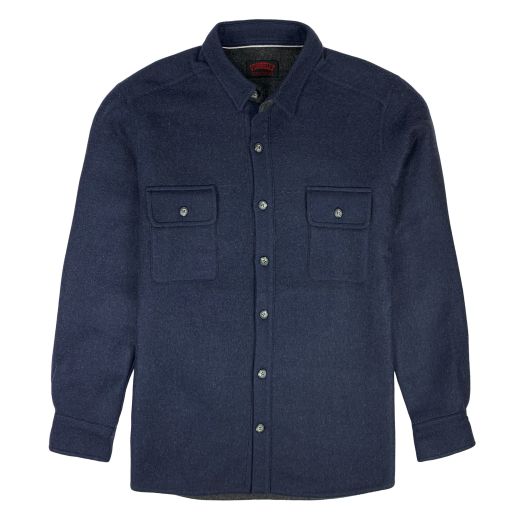O'Connell's Alpaca Shirt Jacket - Navy