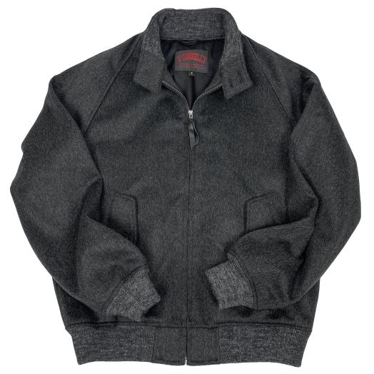 O'Connell's American Woolen Co. Lux Wool Baracuta Jacket - Charcoal