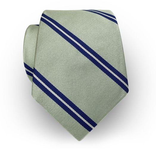 O'Connell's British Bar Stripe Necktie - Seafoam (103378)