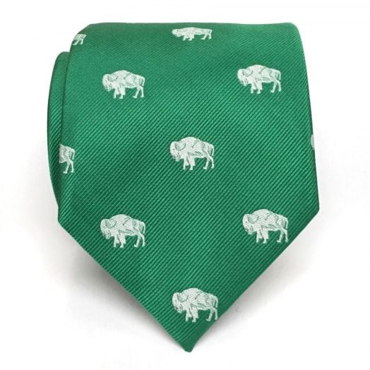 O'Connell's Buffalo Club Tie - Kelly with White (92424)