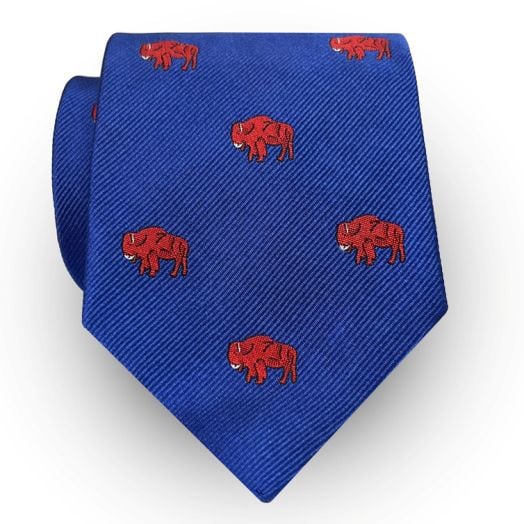 O'Connell's Buffalo Club Tie - Royal with Red (91945)