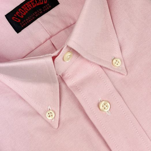 O'Connell's Button Down Dress Shirt - Heavyweight Oxford Cloth - Pink