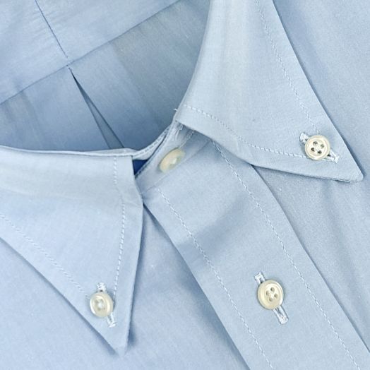 O'Connell's Button Down Dress Shirt - Sea Island Cotton - Blue