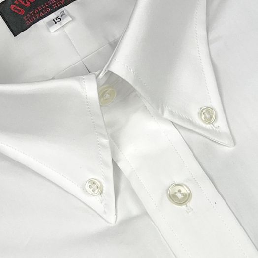 O'Connell's Button Down Dress Shirt - Sea Island Cotton - White