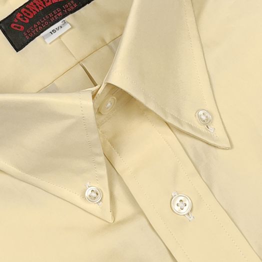 O'Connell's Button Down Dress Shirt - Sea Island Cotton - Yellow