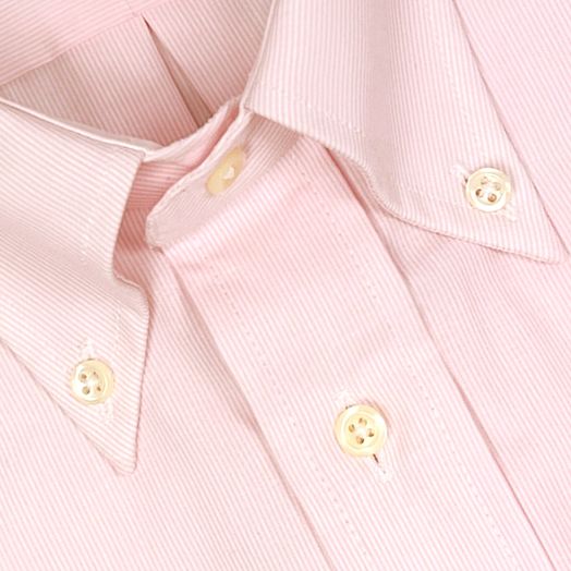 O'Connell's Button Down Dress Shirt - Tight Stripe - Pink