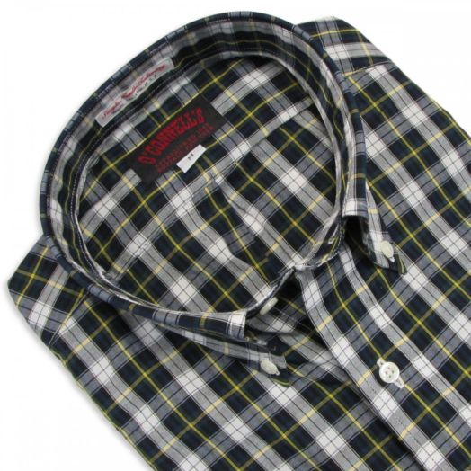 O'Connell's Button Down Long Sleeve Sport Shirt - Dress Gordon Tartan