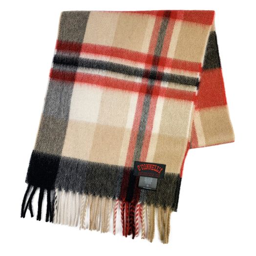 O'Connell's Cashmere Scarf - Camel Thompson (Exploded)