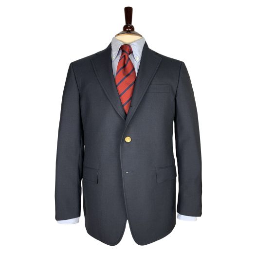 O'Connell's Classic Worsted Wool Blazer - Navy