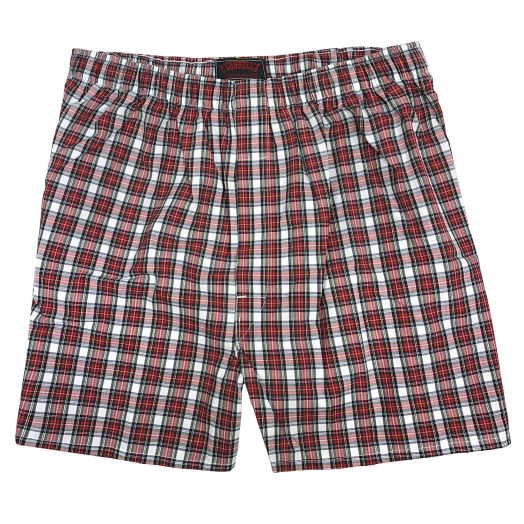 O'Connell's Cotton Broadcloth Boxer Shorts - Dress Stewart