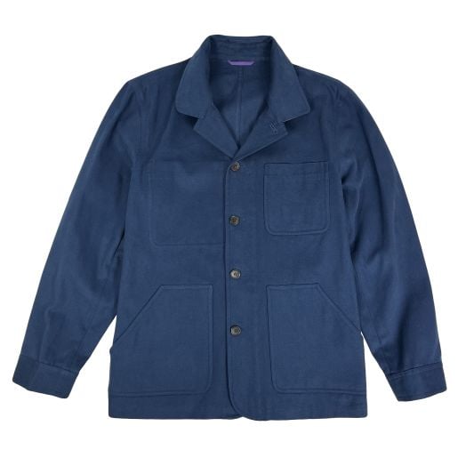 O'Connell's Cotton Canvas Utility Jacket - Navy