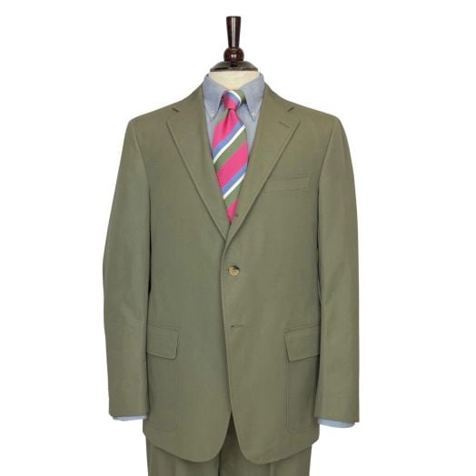 O'Connell's Cotton Poplin Suit - Olive