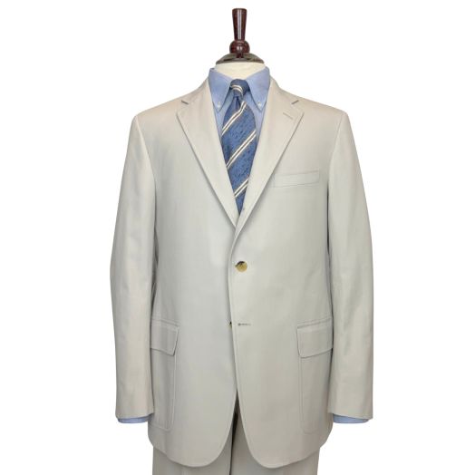 O'Connell's Cotton Poplin Suit - Oyster