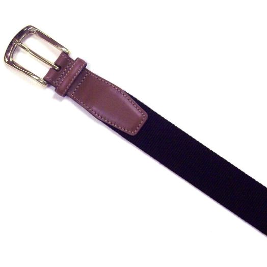 O'Connell's Cotton Ribbed Surcingle Belt - Black
