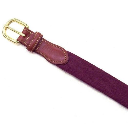 O'Connell's Cotton Surcingle Belt - Burgundy