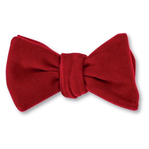 O'Connell's Cotton Velvet Bow Tie - Red (104349)