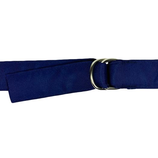 O'Connell's D-Ring Ribbon Belt - Navy