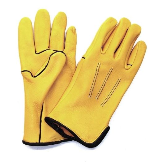 O'Connell's Elk Gloves - Unlined with Contrast piping - Gold