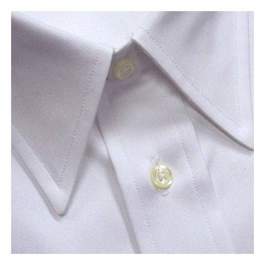 O'Connell's French Cuff Dress Shirt - Straight Collar - Pinpoint Oxford White