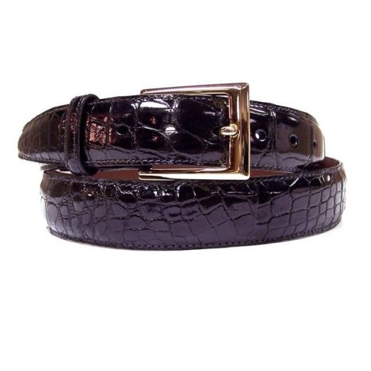 O'Connell's Genuine American Alligator Belt - Black