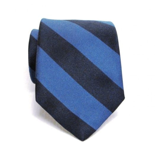 O'Connell's Guard Stripe Necktie - Blue & Navy (33960)