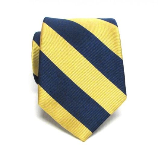 O'Connell's Guard Stripe Necktie - Navy & Gold (50927)