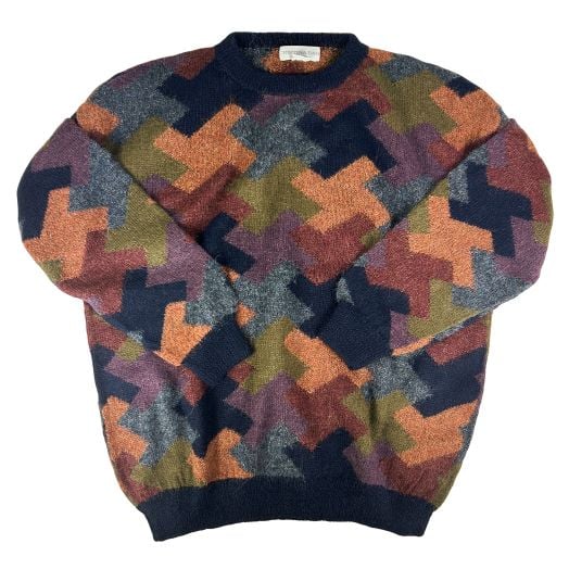 O'Connell's Handknit Alpaca Crewneck Sweater - Jigsaw