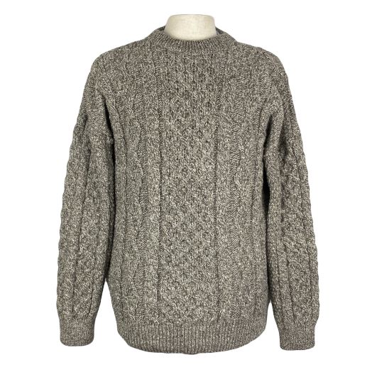 O'Connell's Irish Fisherman Aran Sweater - Mushroom