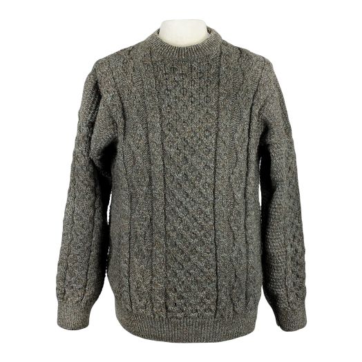 O'Connell's Irish Fisherman Aran Sweater - Woodland