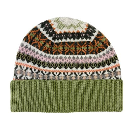 O'Connell's Lambswool Fair Isle Cap - Olive (106646)