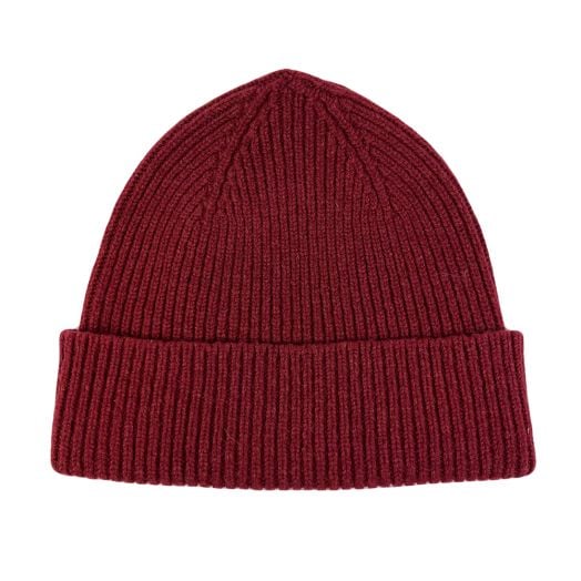 O'Connell's Lambswool Ribbed Knit Cap - Magma (106637)