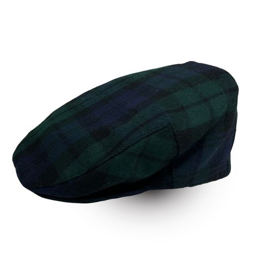 O'Connell's Lambswool Tartan Cap -Blackwatch