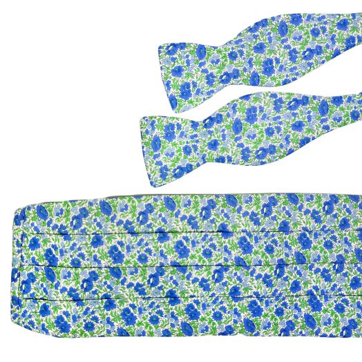 O'Connell's Liberty of London Cotton Cummerbund & Bow Tie Set - Rosalind (84560)