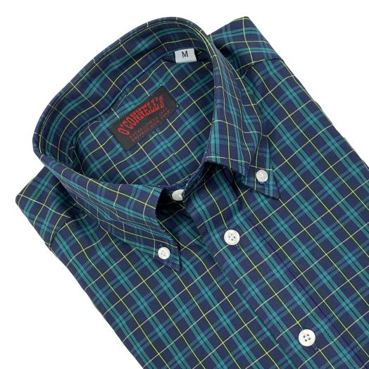 O'Connell's Long Sleeve Japanese Cotton Broadcloth Sport Shirt - Glenturret