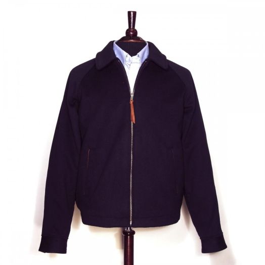 O'Connell's Loro Piana Lux Wool Walking Jacket - Navy