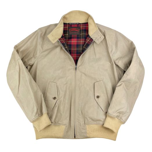 O'Connell's Made in England Drywax Cotton Baracuta - Khaki