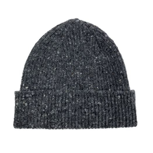 O'Connell's Merino Donegal Ribbed Knit Cap - Grey (102341)